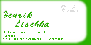 henrik lischka business card